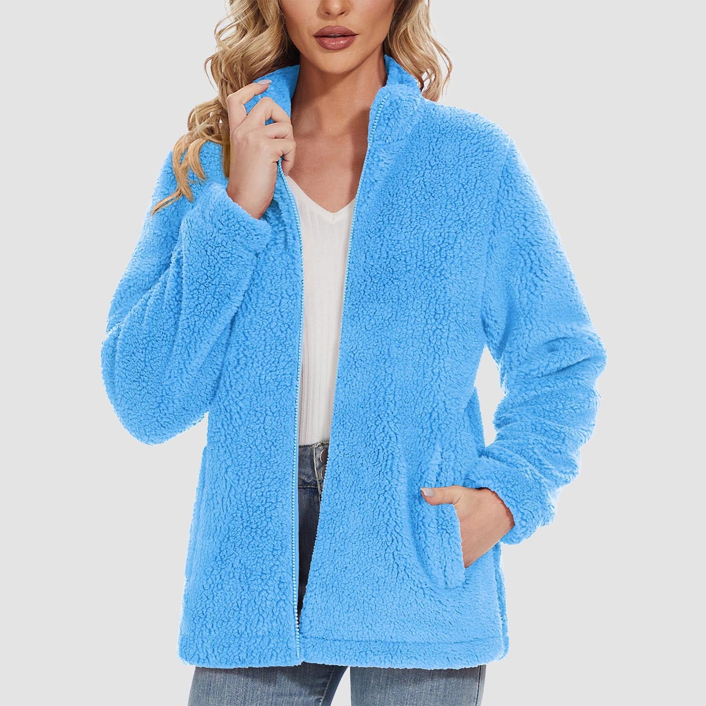 CozyChic Sherpa Fleece Jas: Stijlvolle Winterwarmte