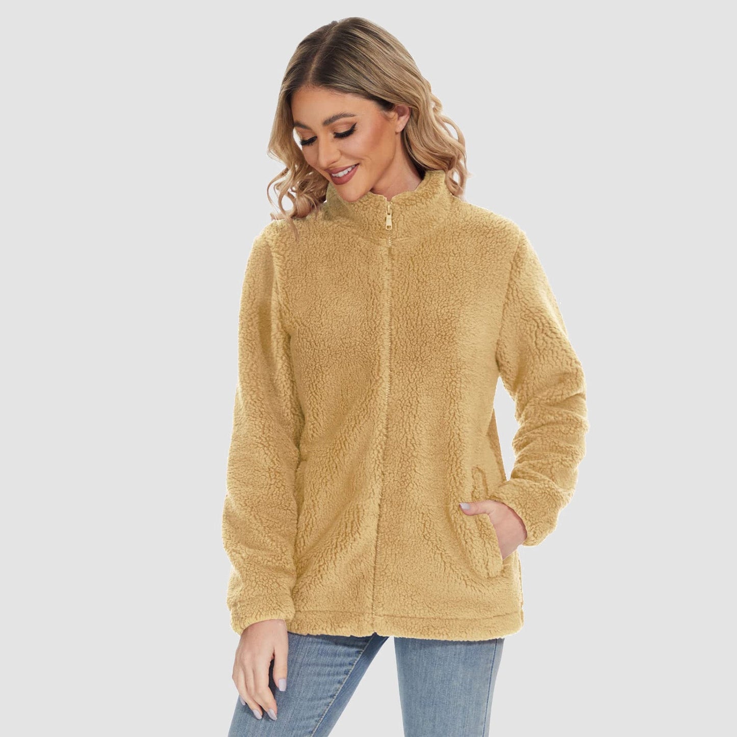 CozyChic Sherpa Fleece Jas: Stijlvolle Winterwarmte