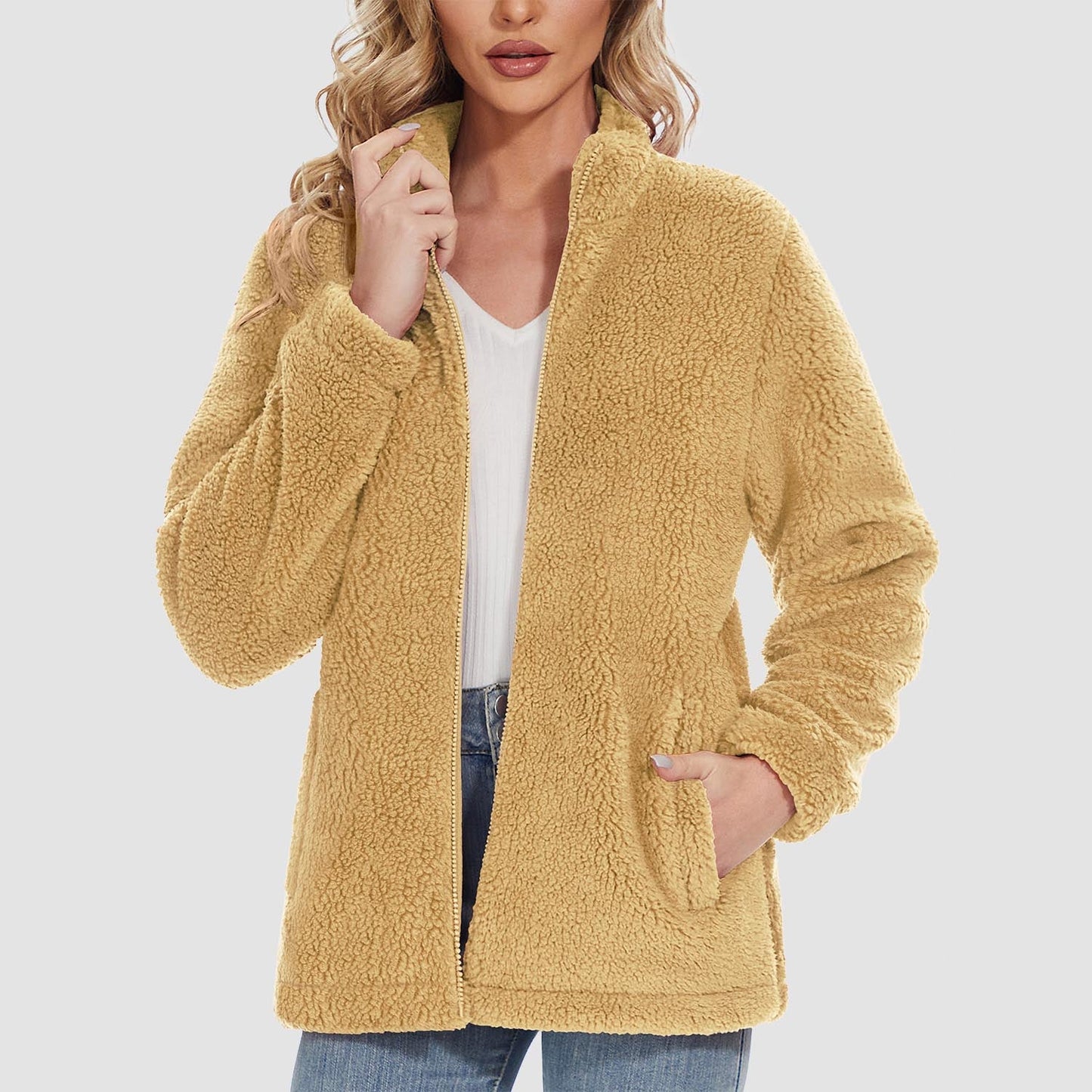 CozyChic Sherpa Fleece Jas: Stijlvolle Winterwarmte