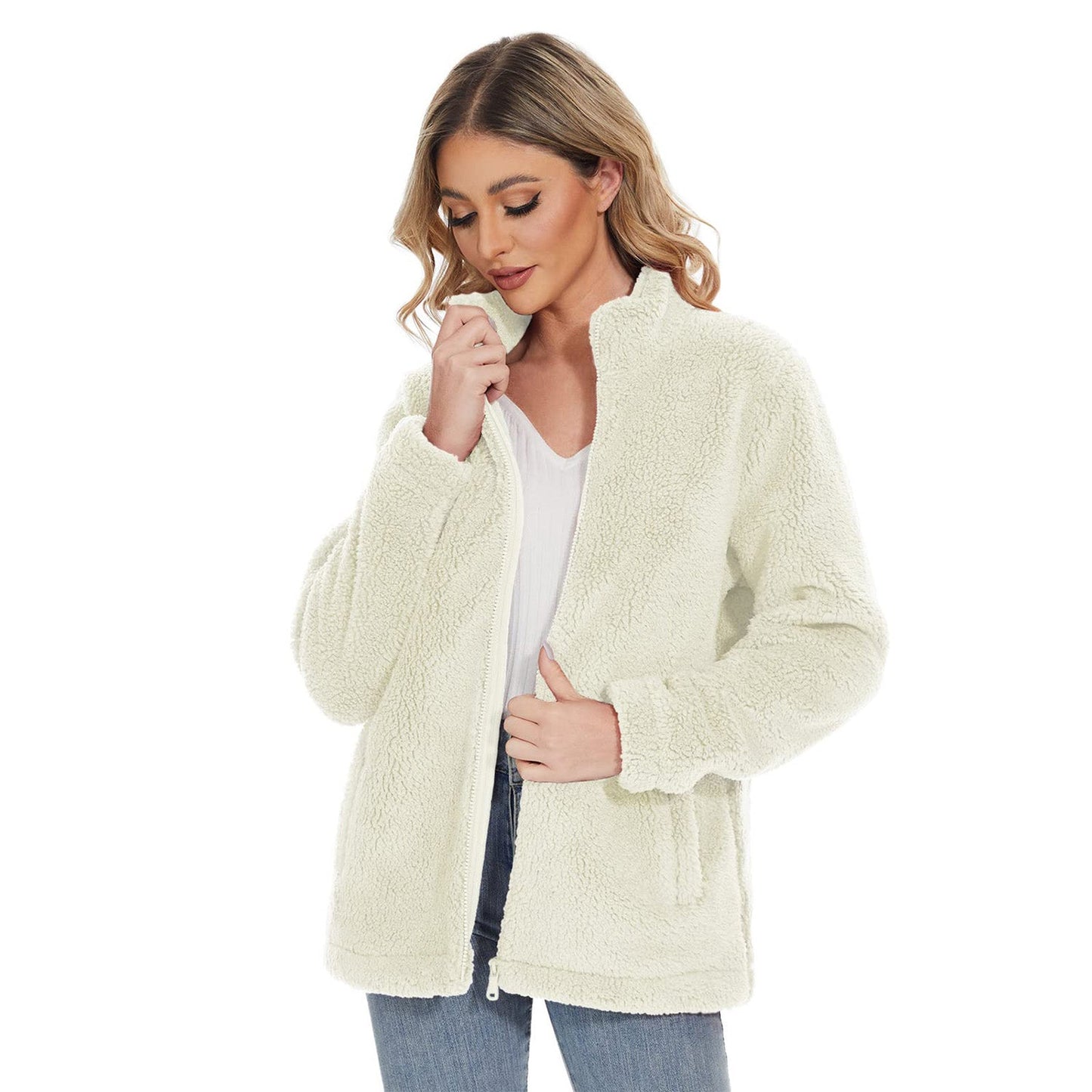 CozyChic Sherpa Fleece Jas: Stijlvolle Winterwarmte