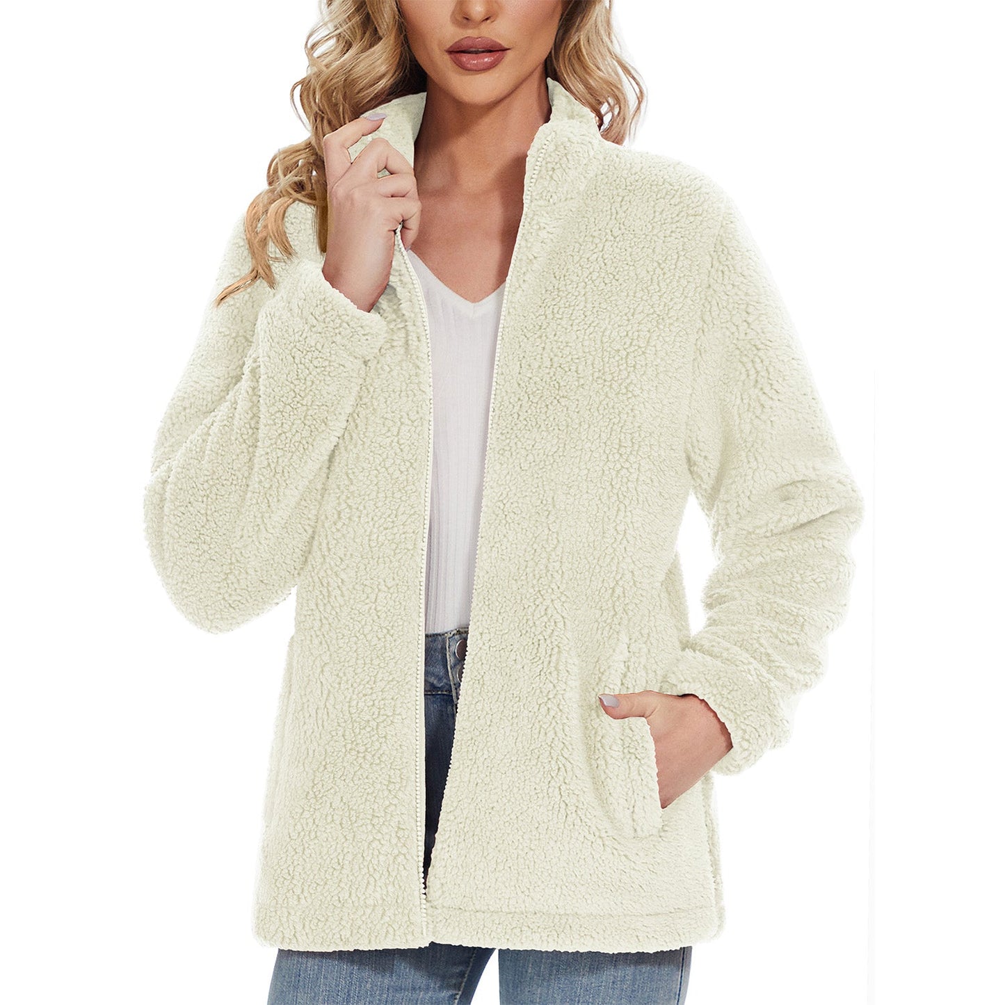 CozyChic Sherpa Fleece Jas: Stijlvolle Winterwarmte