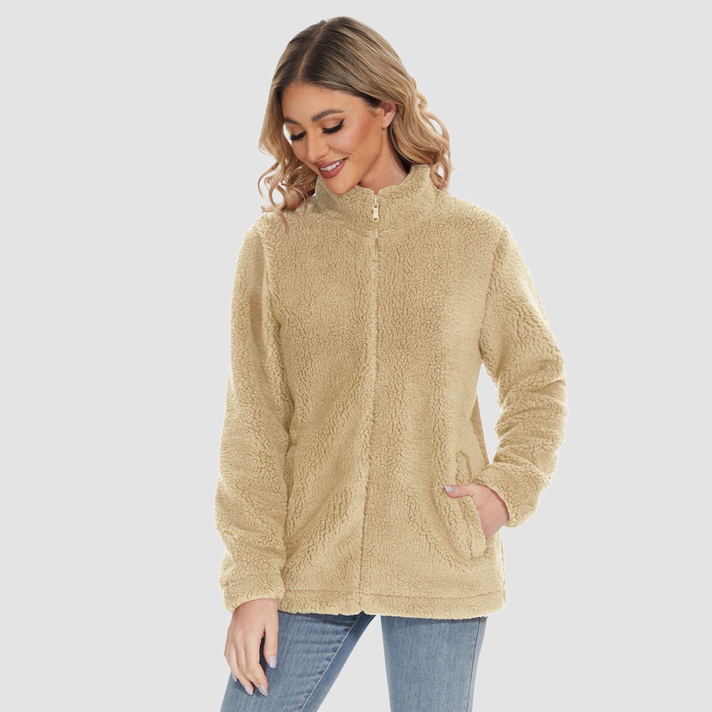 CozyChic Sherpa Fleece Jas: Stijlvolle Winterwarmte