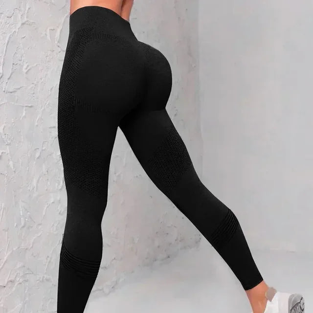 Joy - Donkergrijze Naadloze Yoga Leggings