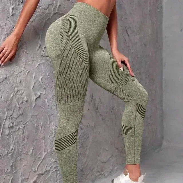 Joy - Donkergrijze Naadloze Yoga Leggings