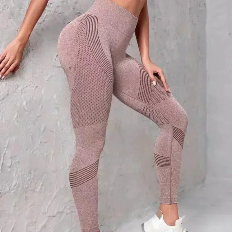 Joy - Donkergrijze Naadloze Yoga Leggings