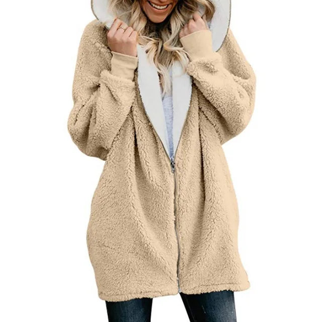 Gezellige Chic: Dames Oversized Hoodie Overjas - Moeiteloze Stijl & Comfort