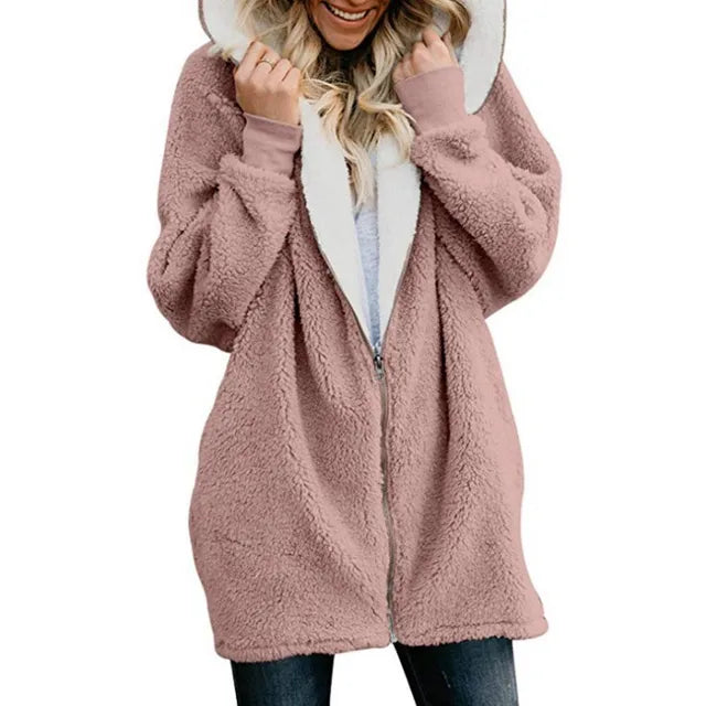 Gezellige Chic: Dames Oversized Hoodie Overjas - Moeiteloze Stijl & Comfort