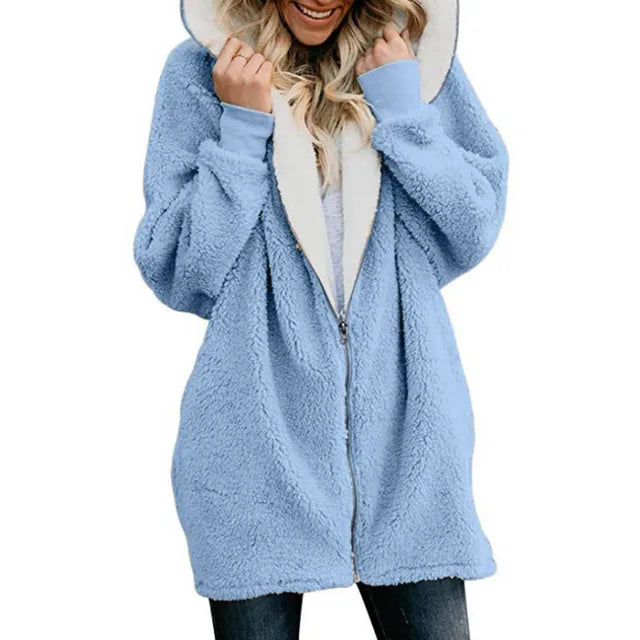 Gezellige Chic: Dames Oversized Hoodie Overjas - Moeiteloze Stijl & Comfort