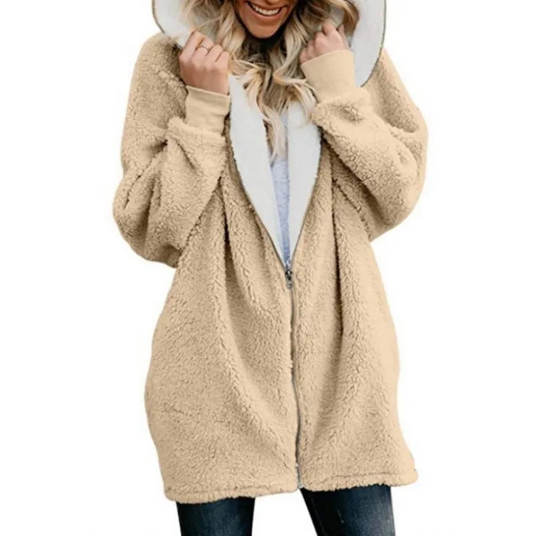 Gezellige Chic: Dames Oversized Hoodie Overjas - Moeiteloze Stijl & Comfort