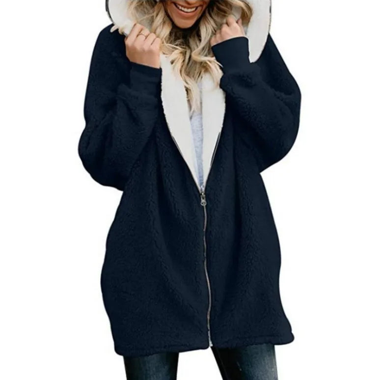 Gezellige Chic: Dames Oversized Hoodie Overjas - Moeiteloze Stijl & Comfort