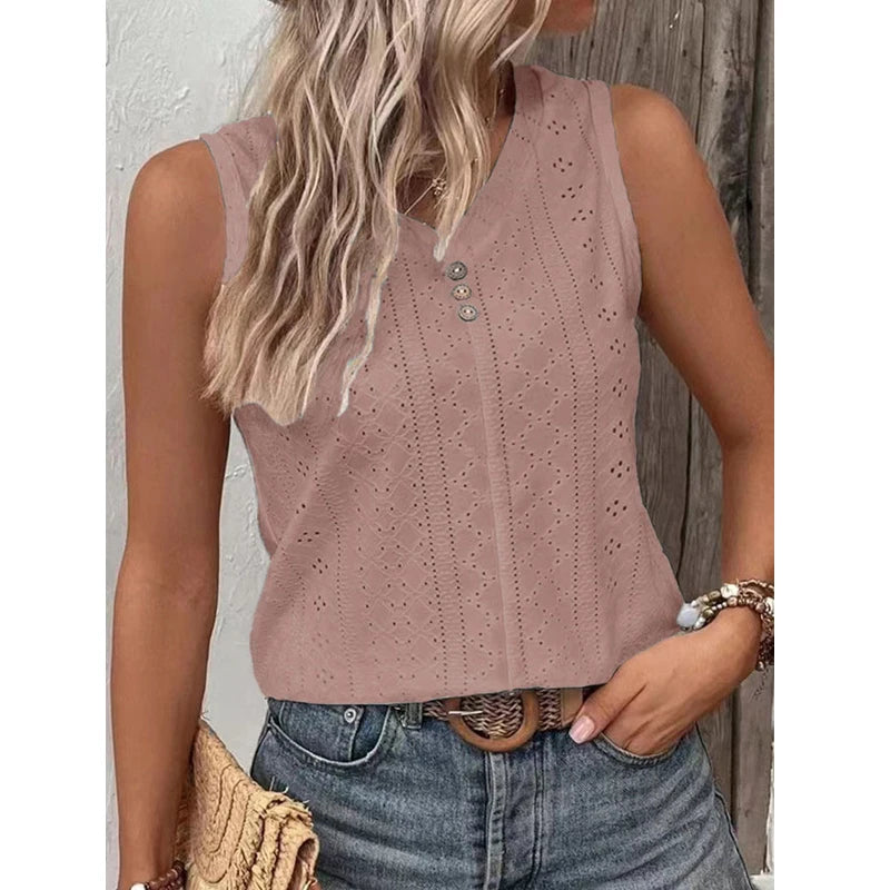 Colleen - Paarse Losse Tuniek Tanktop