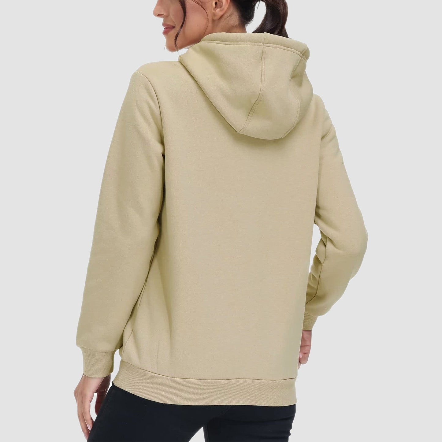 Gezellige Comfort Sherpa Hoodie: Fleece-Gevoerde Trui met Zak