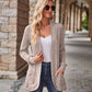 Comfort Stretch Open Front Cardigan met Zakken