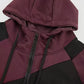 Stedelijke Stijl: Heren Hooded Varsity Color Block Jack