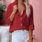 Felroze Knoopsluiting Blouse - Liv