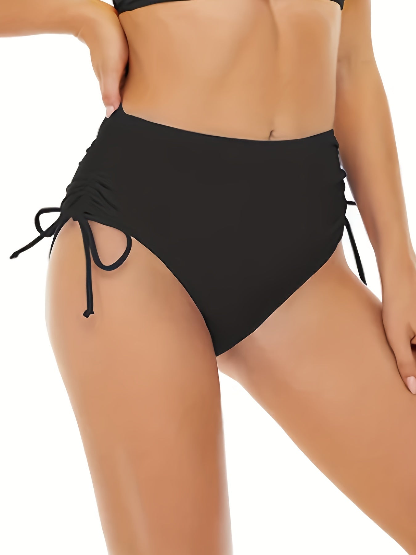 Zwarte Hoge Taille Bikini - Luna