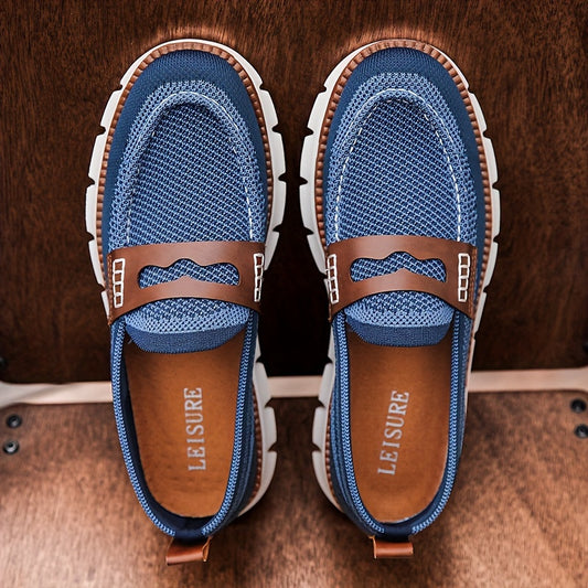 Blauwe Plus Size Loafers - Erik