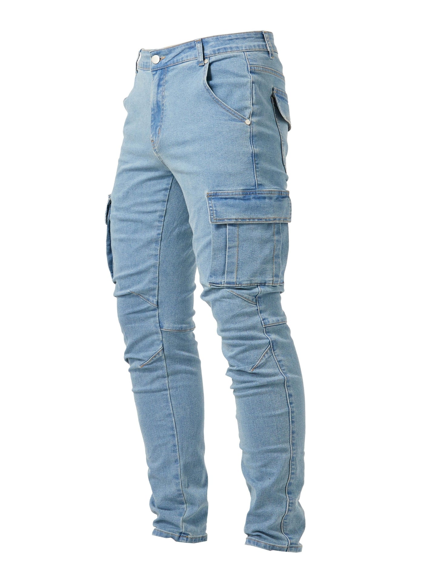 Donkergrijze Cargo Jeans - Liam