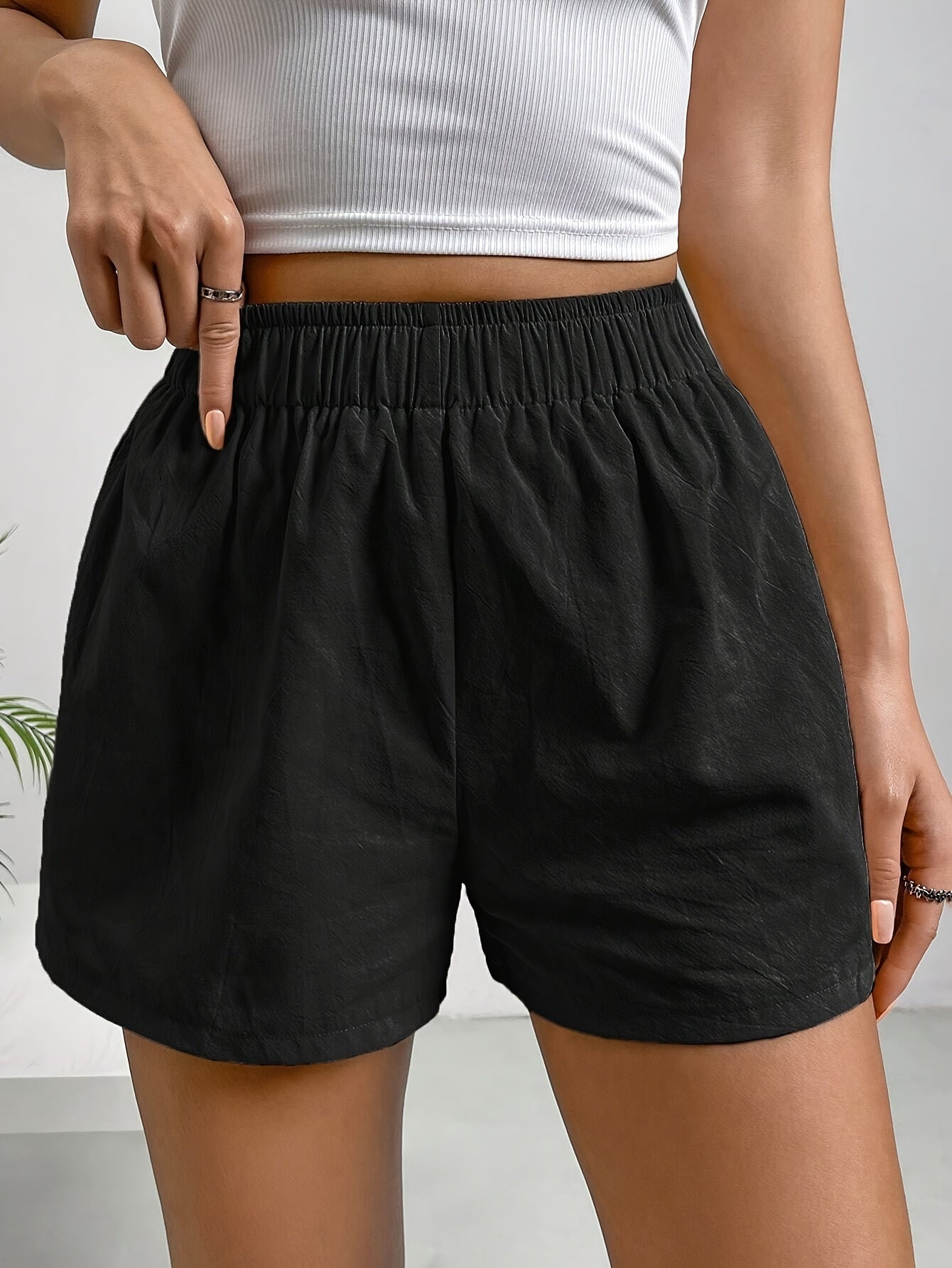 Witte Eenvoudige Shorts - Lily