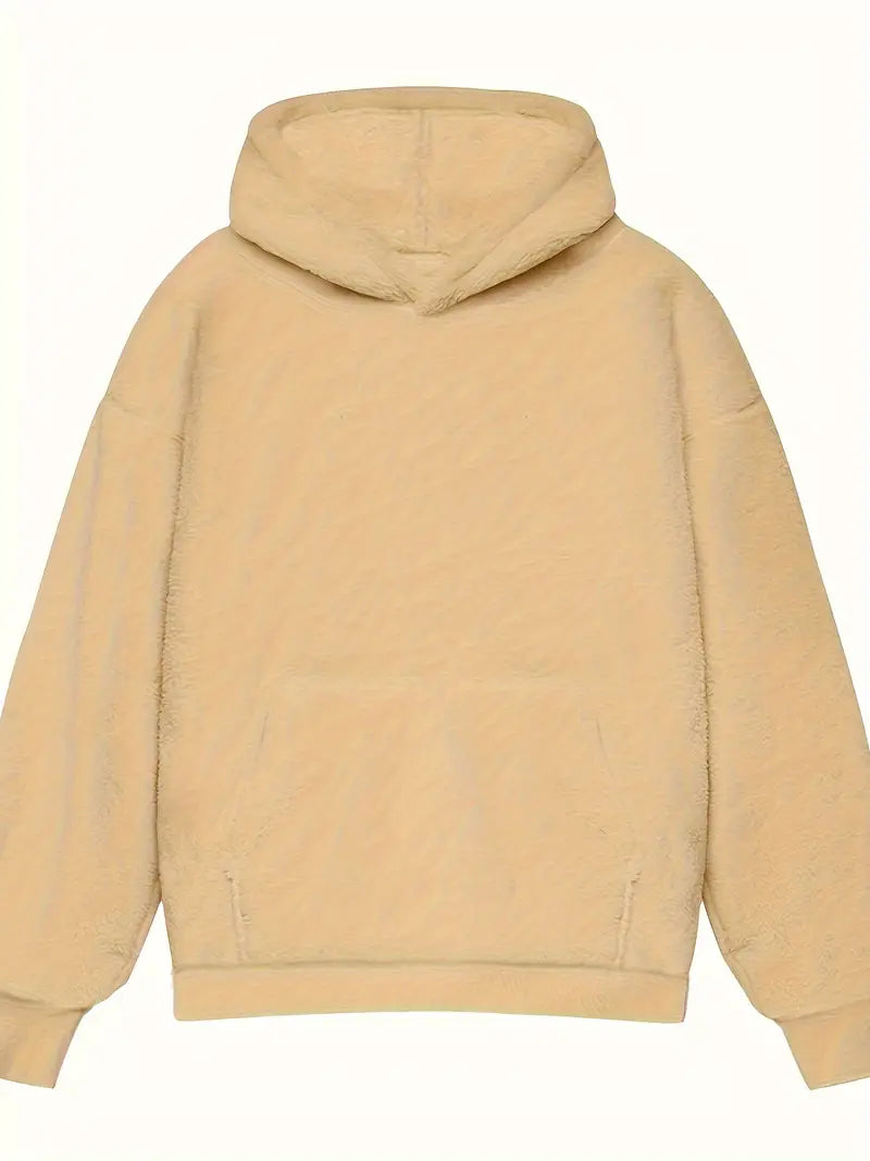 SnugStreet Heren Fluffy Fleece Hoodie - Stijlvol & Comfortabel