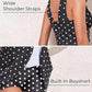 Retro Polka Dot Badpak Zwart - Grace