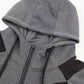 Stedelijke Stijl: Heren Hooded Varsity Color Block Jack