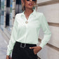 Witte Elegante Slim Fit Blouse - Eva