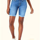 Blauwe Slim Fit Denim Shorts - Eva