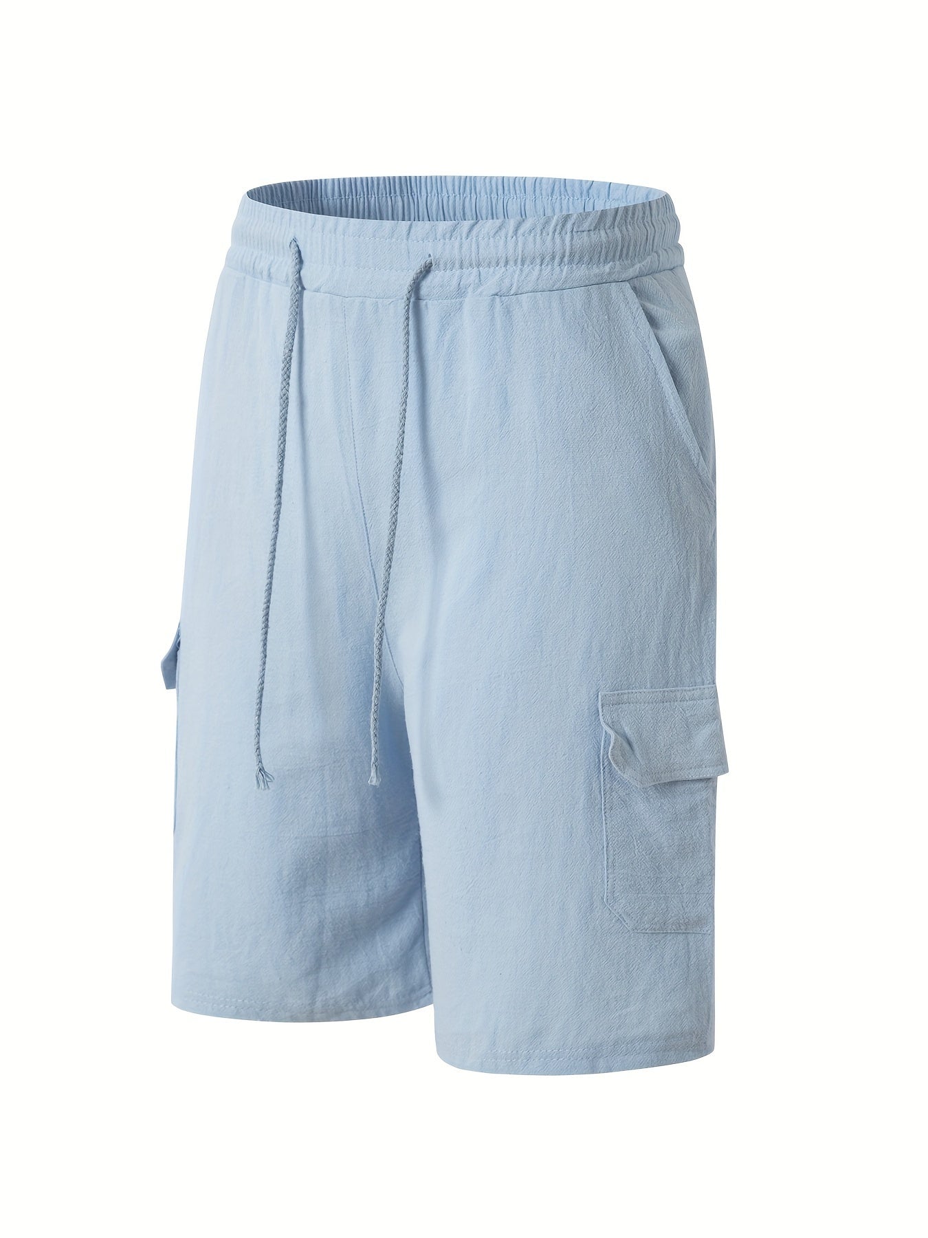 Khaki Linnen Cargo Shorts - Tom