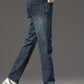 Losse Gewassen Denim Broek Blauwgrijs - Sam