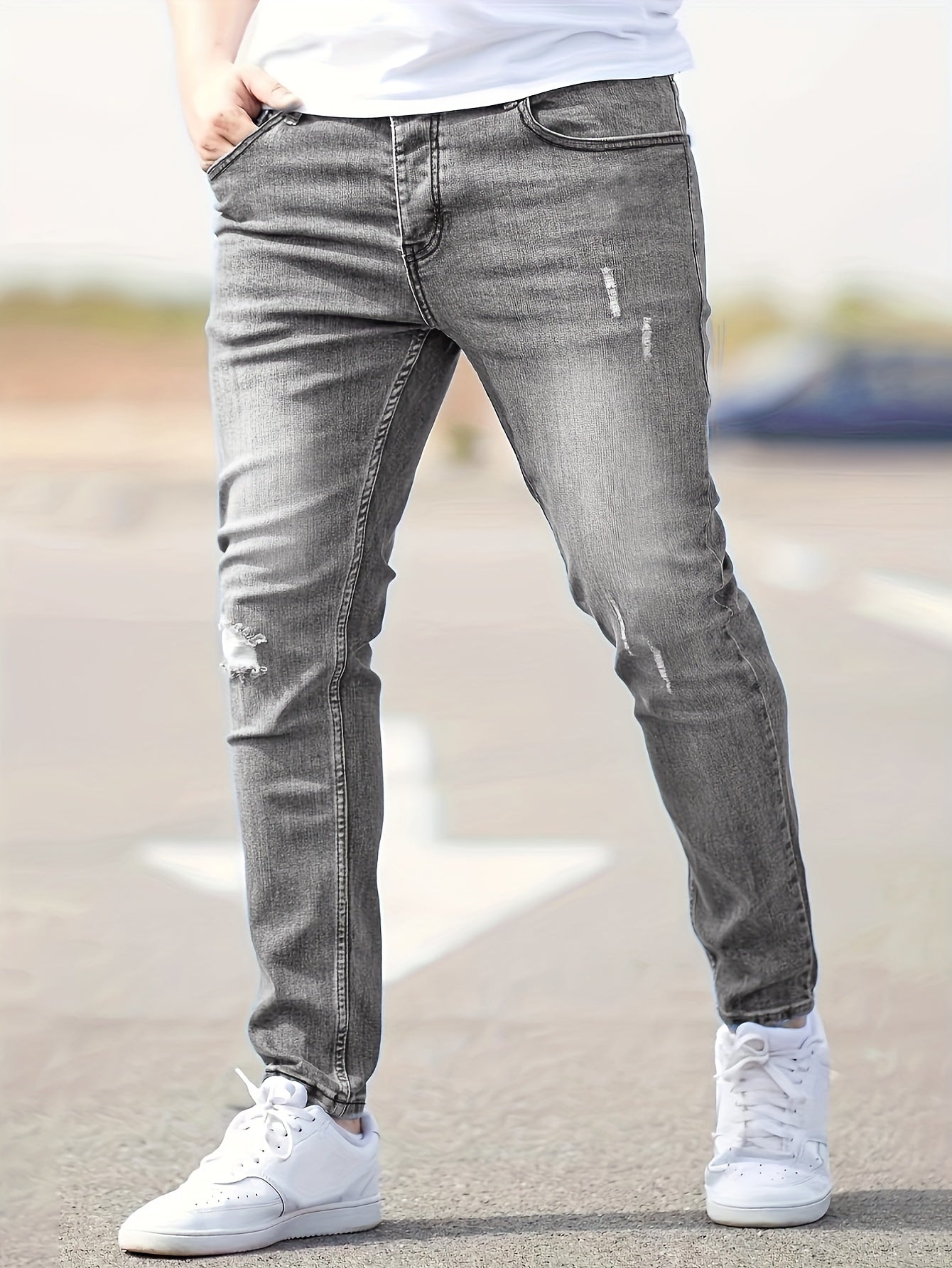 Blauwe Slim Fit Jeans - Sam