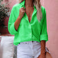 Felroze Knoopsluiting Blouse - Liv