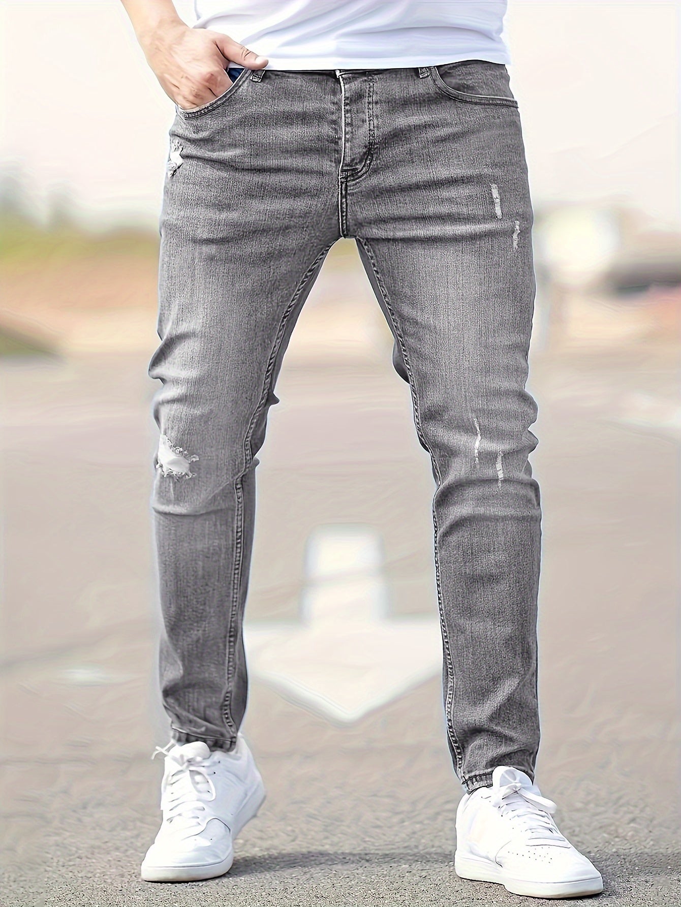 Blauwe Slim Fit Jeans - Sam