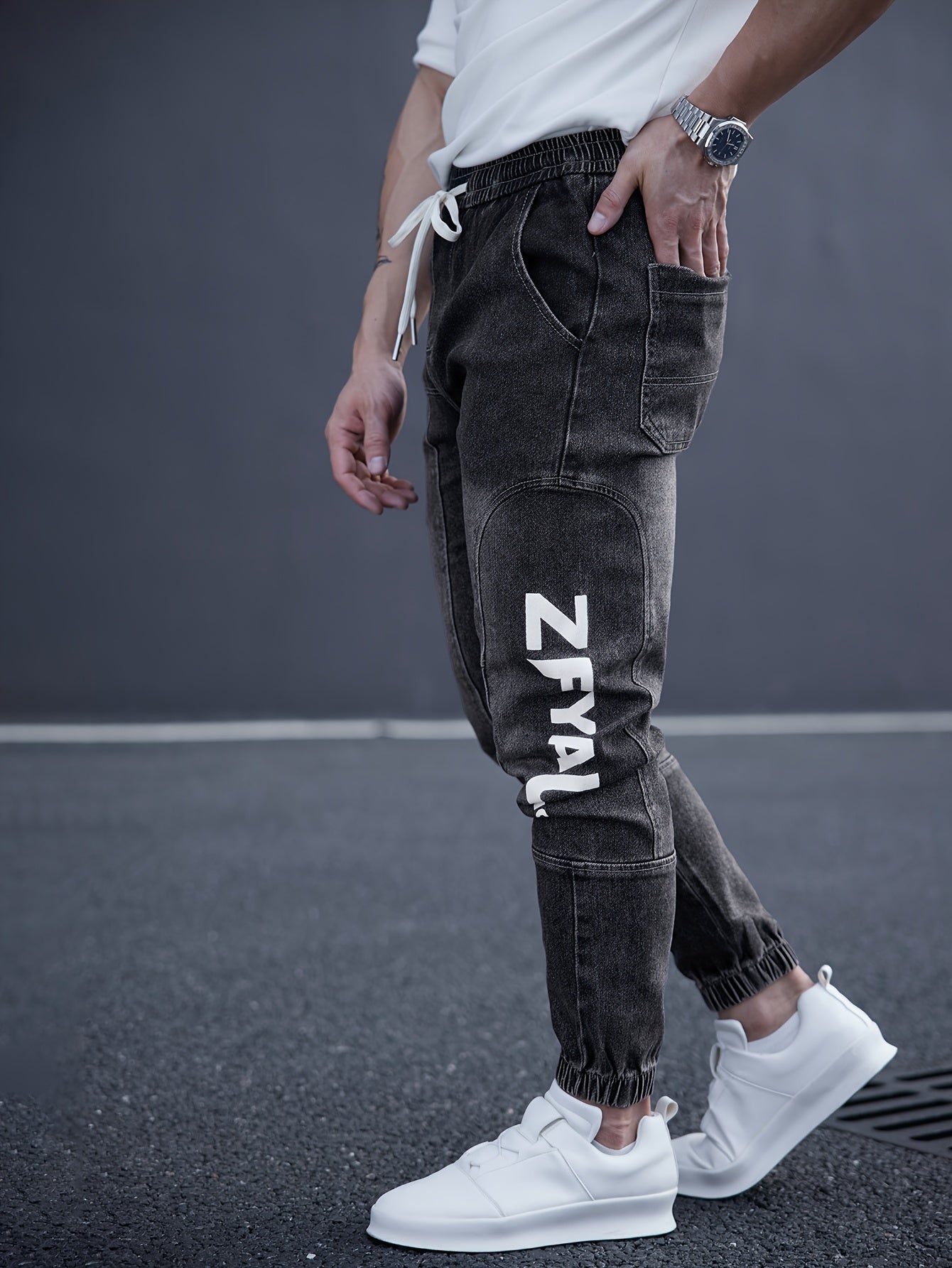 Zwarte Tapered Jeans - Jeroen