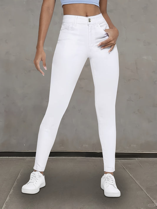 Witte Skinny Jeans met Stretch - Sophie