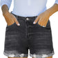 Ruby - Zwarte High-Rise Denim Shorts