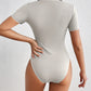 Zwarte Kleurblok Bodysuit - Esme