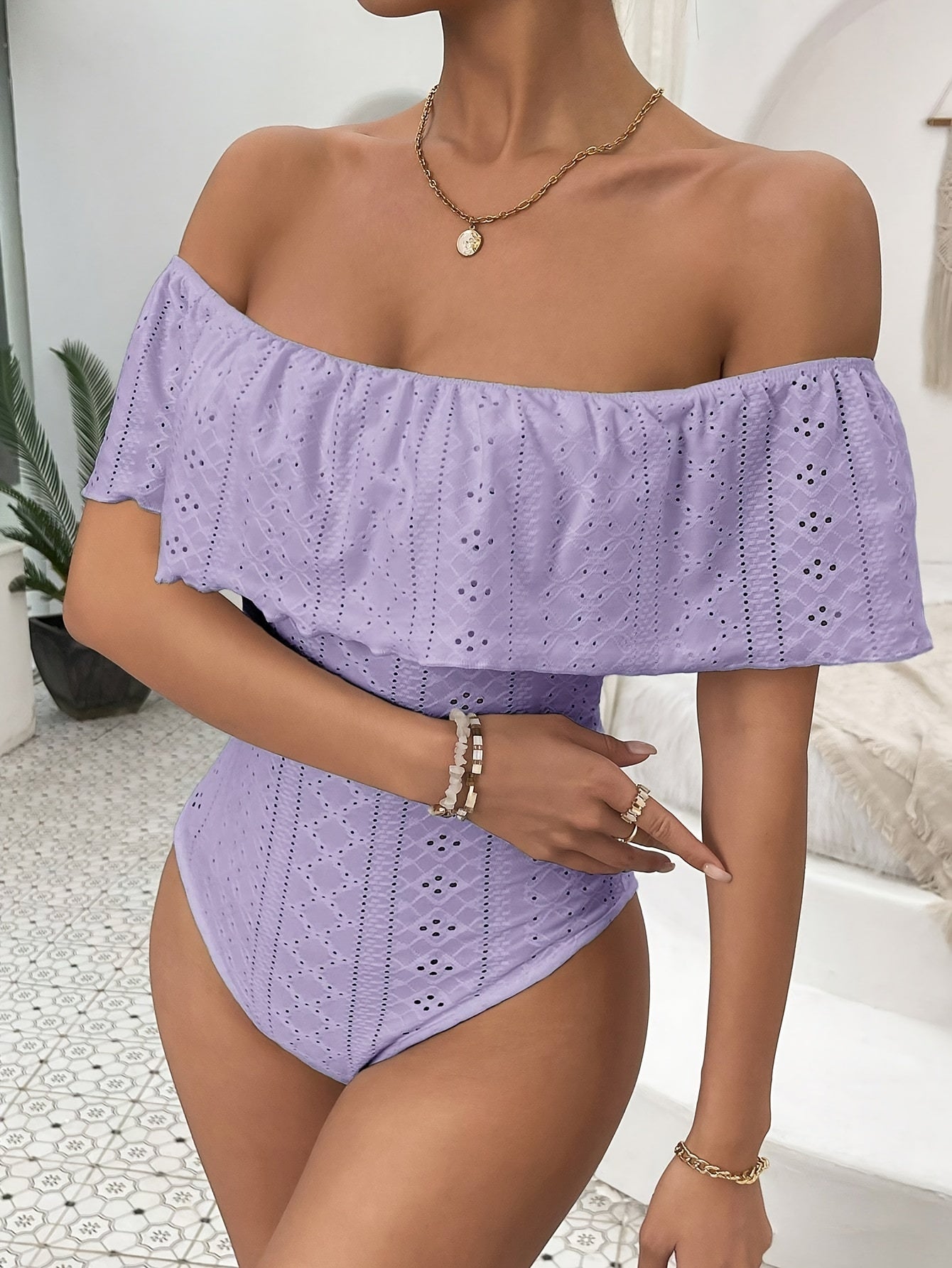 Witte Off-Shoulder Bodysuit - Isla