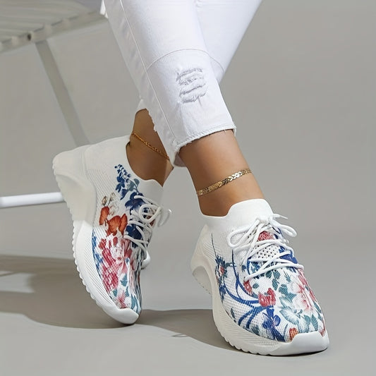 Witte Bloemen Sneakers - Sharyn