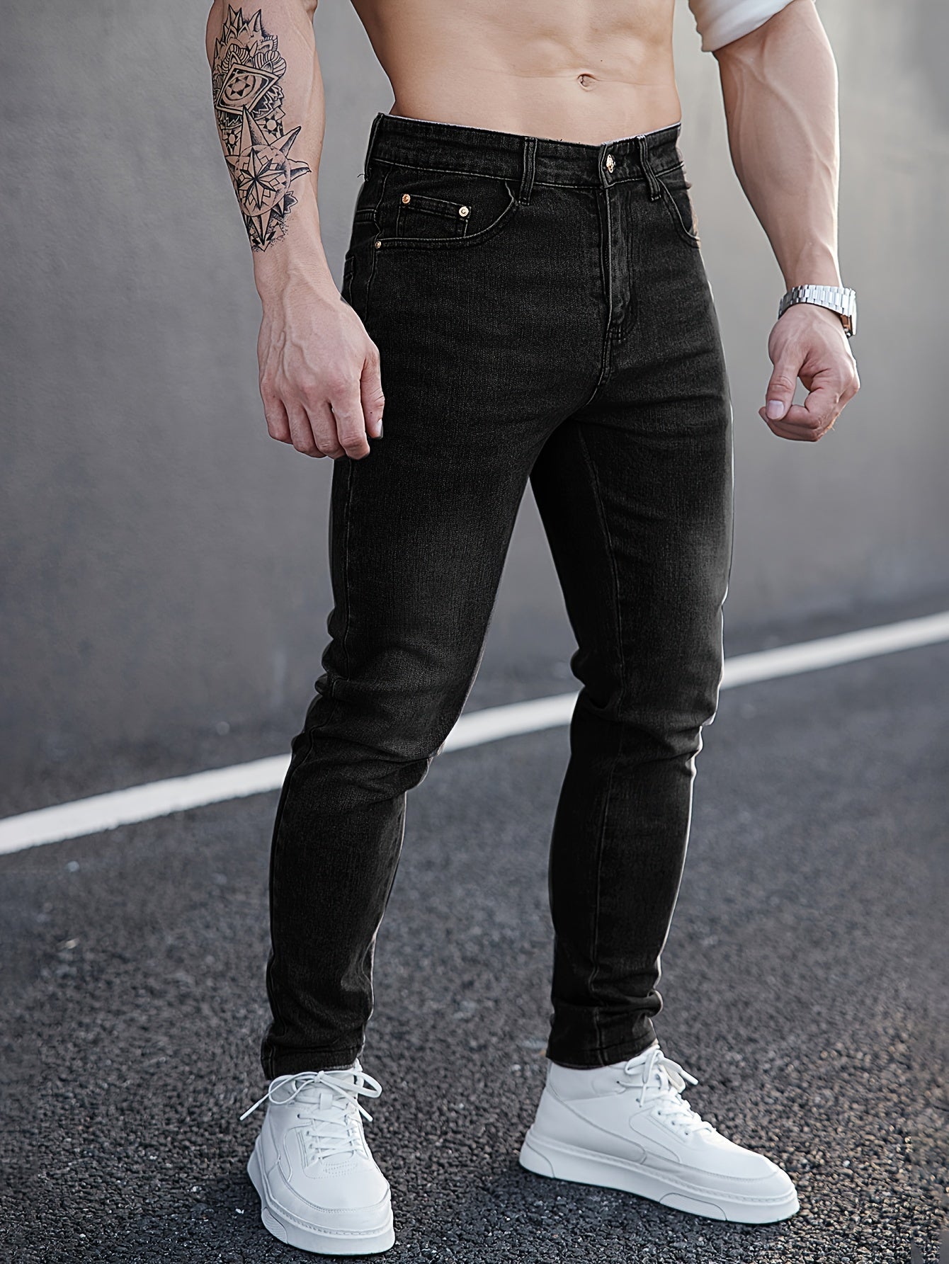 Blauwe Skinny Jeans - Max