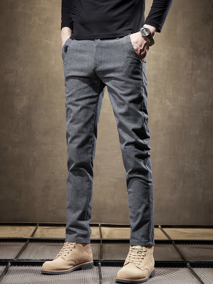 Grijze Slim Fit Broek - Jasper