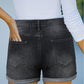 Ruby - Zwarte High-Rise Denim Shorts