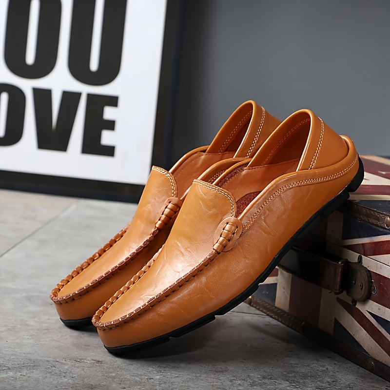 Zwarte Leren Loafers - Noah