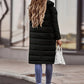 Gezellige Chic: Dames Hooded Puffy Jas - Elegante Warmte voor de Winter