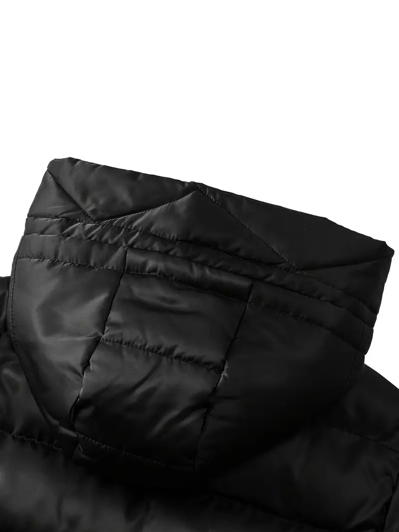 Chique Winterwarmte: Dames Hooded Puffy Jacket - Stijlvol, Comfortabel & Veelzijdig