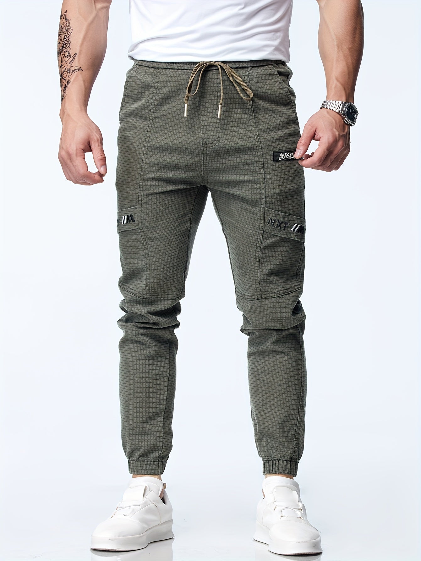 Groene Tapered Joggers - Max