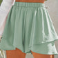 Khaki Ruffle Shorts - Faye