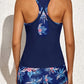 Zwarte Tropische Tankini Set - Lina