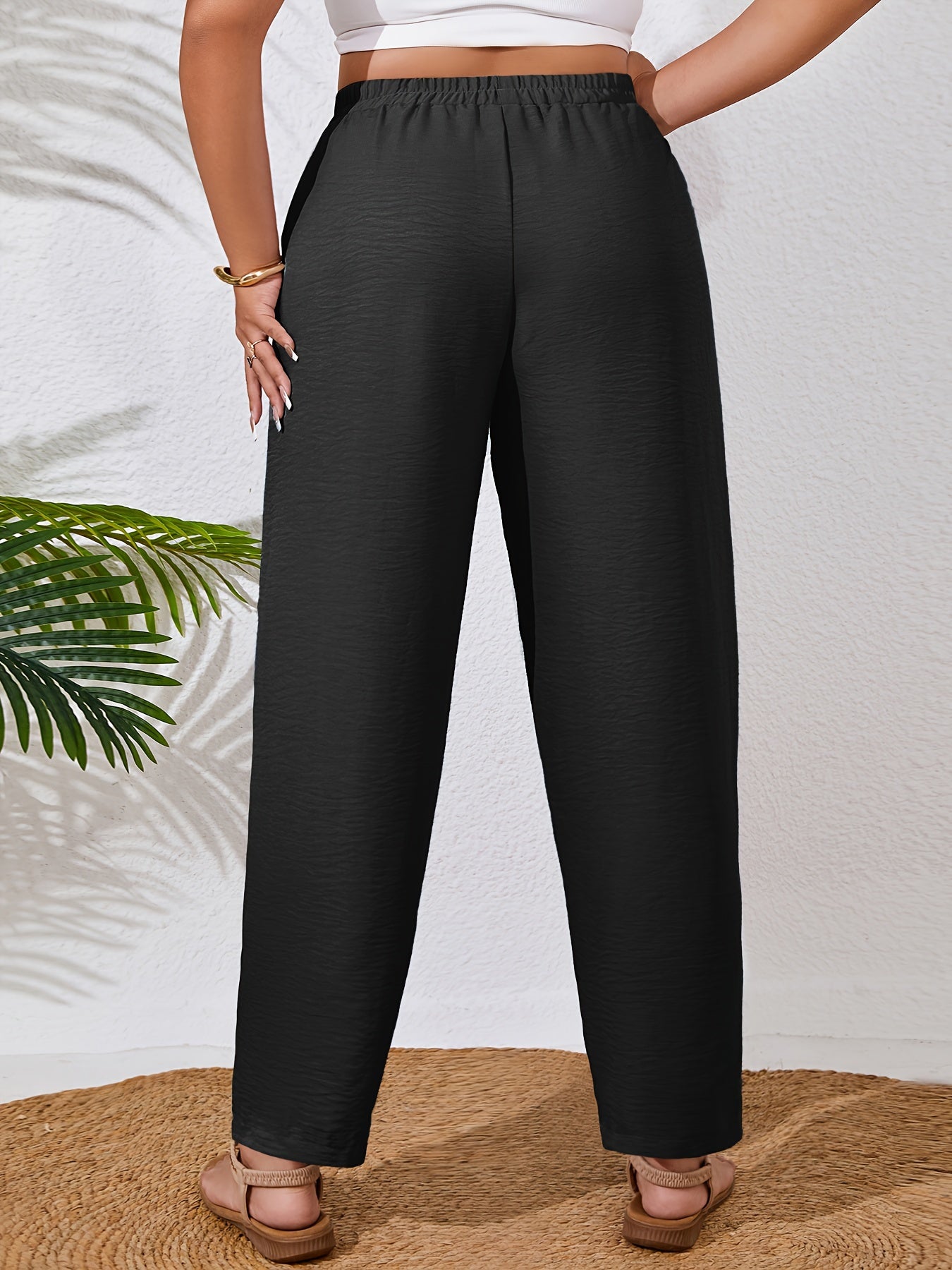 Zwarte Tapered Broek - Ella