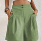 Khaki Casual Hoge Taille Short - Mia